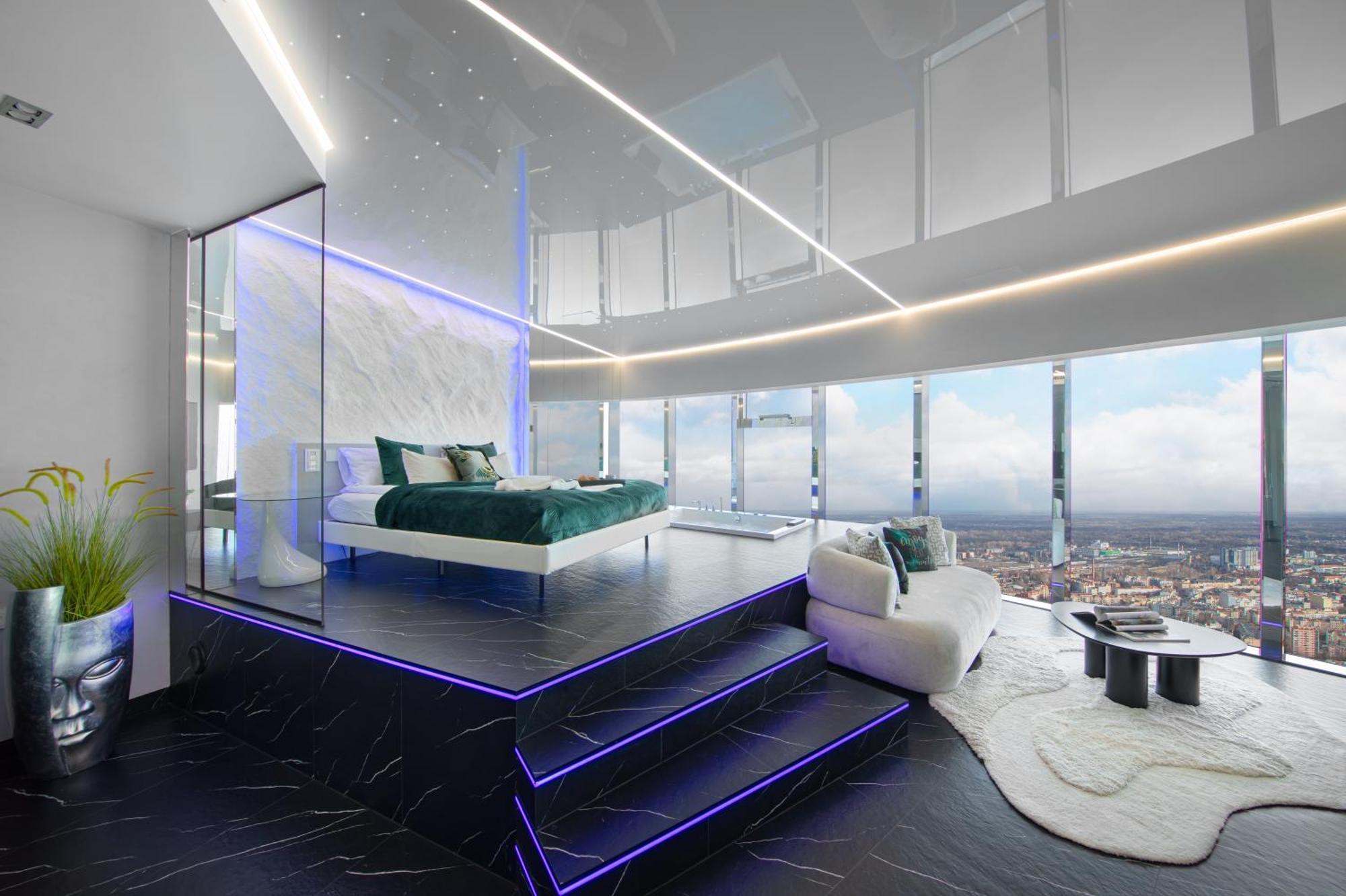 Apartamenty Sky Tower Z Jakuzzi Przy Oknie Wroclaw Exterior photo