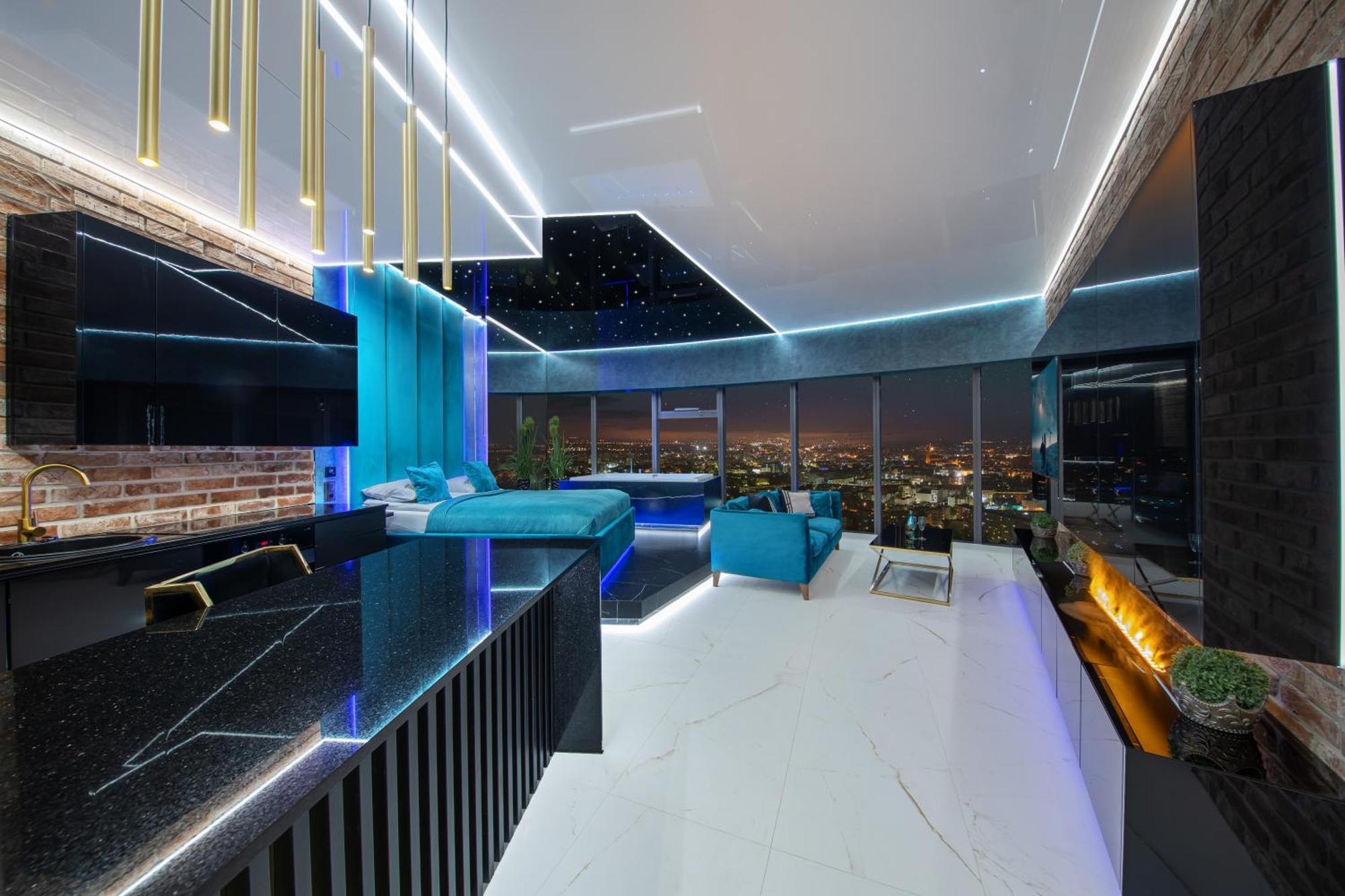 Apartamenty Sky Tower Z Jakuzzi Przy Oknie Wroclaw Exterior photo